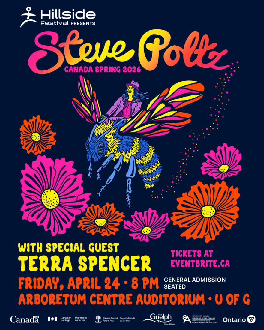 Steve Poltz with Terra Spencer April 24th show at Arboretum Centre Auditorium 2026